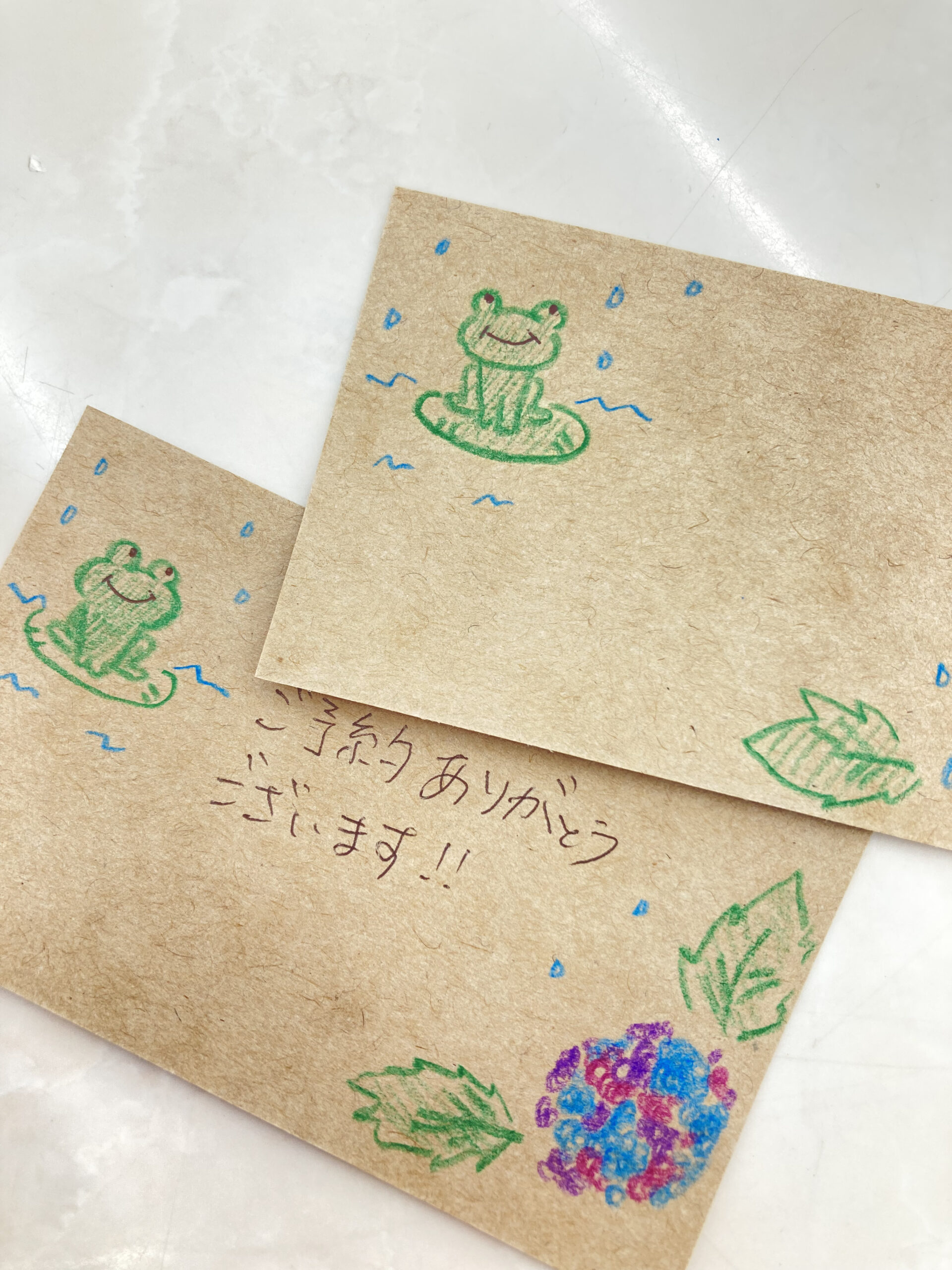 メッセージカード　梅雨