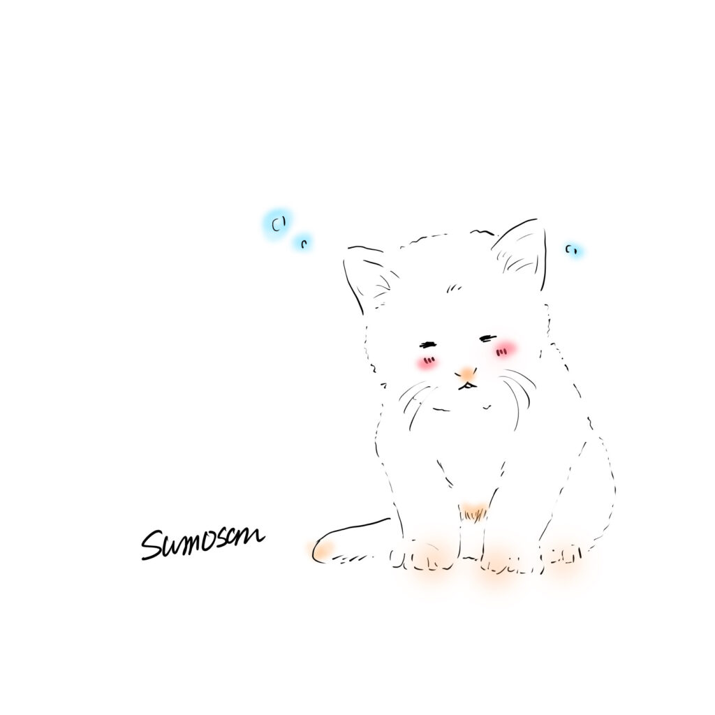 すもさん　デザイン　イラスト　ねこ