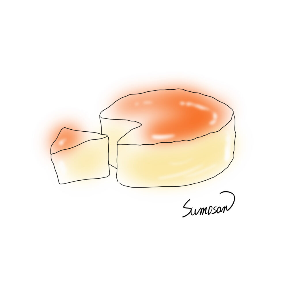 すもさん　イラスト　デザイン　チーズケーキ